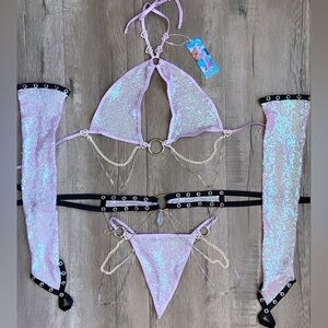 Lilac fairy set + Garter & Arm sleeves from Killsandkissesco